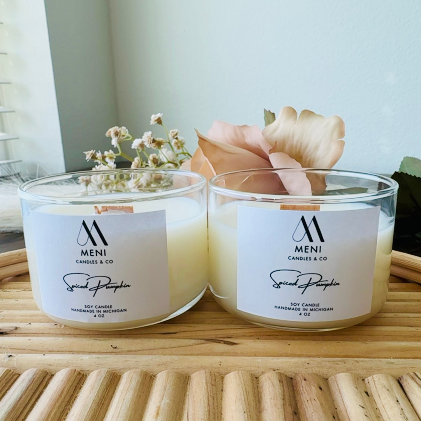MENI BRAND - 4 OZ.GLASS CANDLE