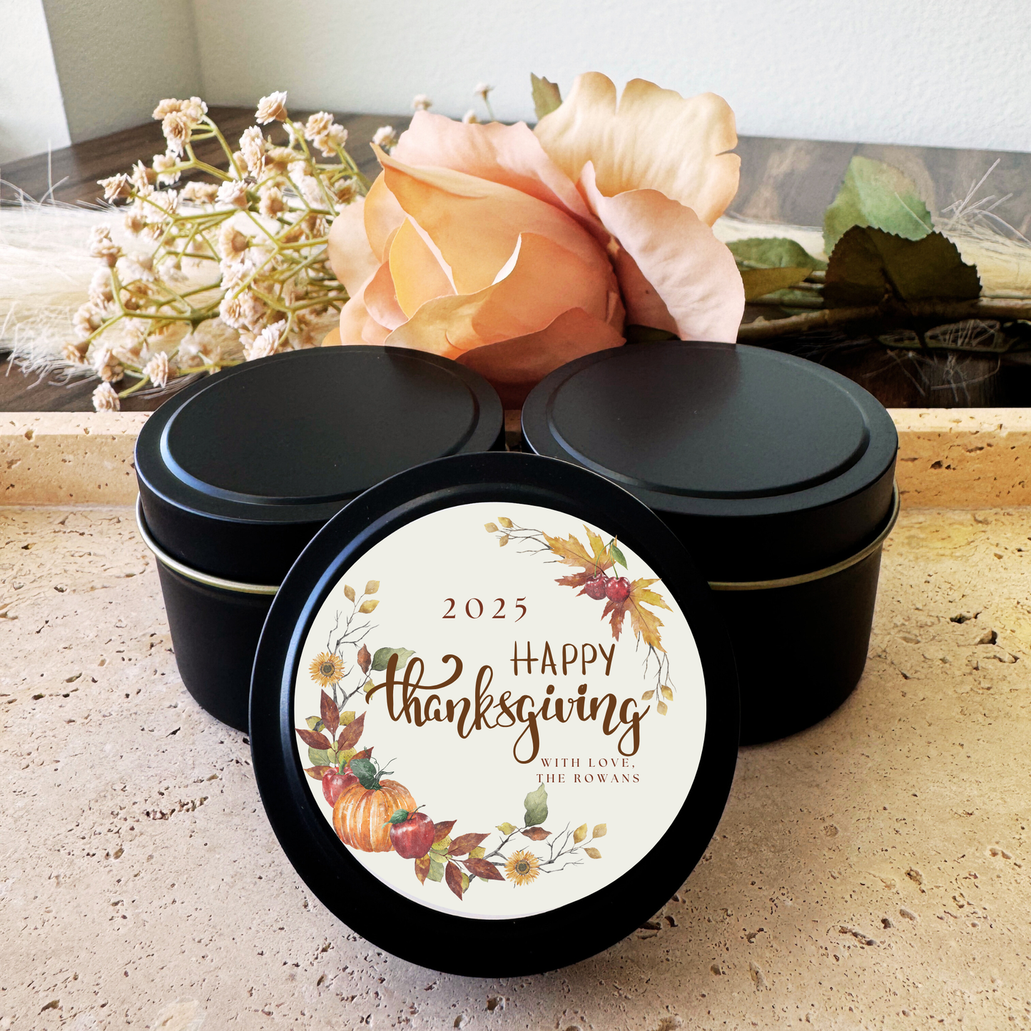 HAPPY THANKSGIVING FAVOR 4 OZ