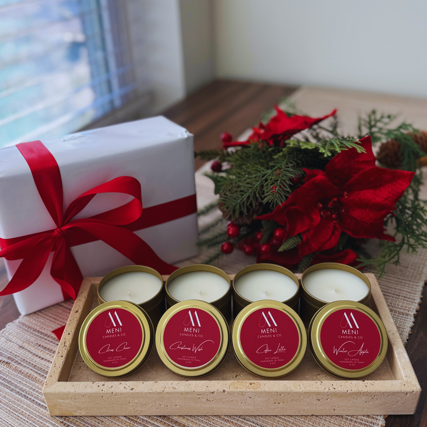 GIFT PACKET 1 - 4 TIN CANDLES