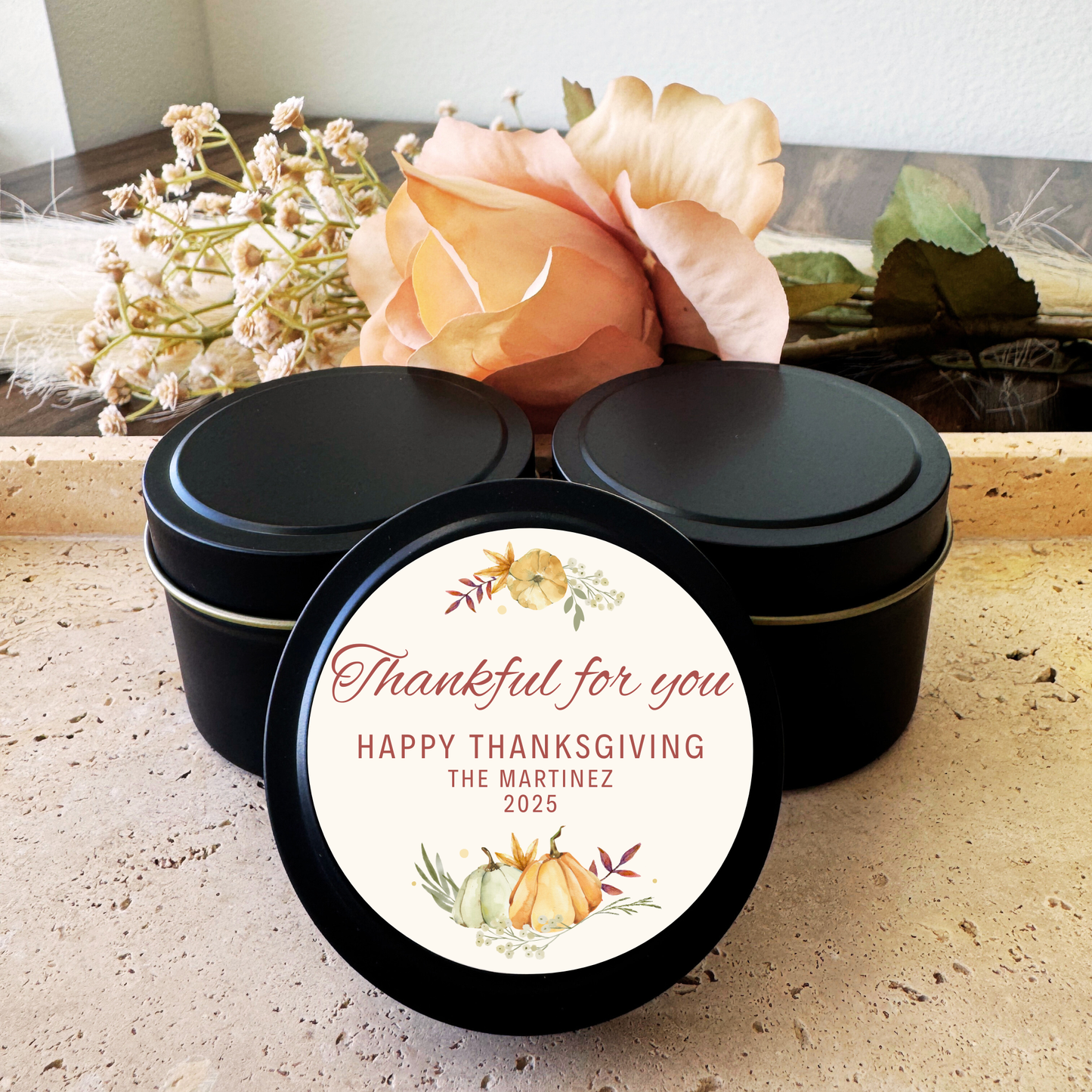 HAPPY THANKSGIVING FAVOR 4 OZ