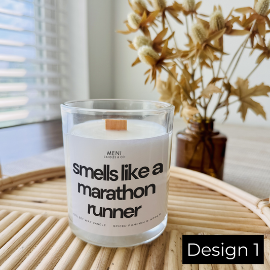 SMELLS LIKE A MARATHON RUNNER - WORKOUT - 7 OZ. CANDLE